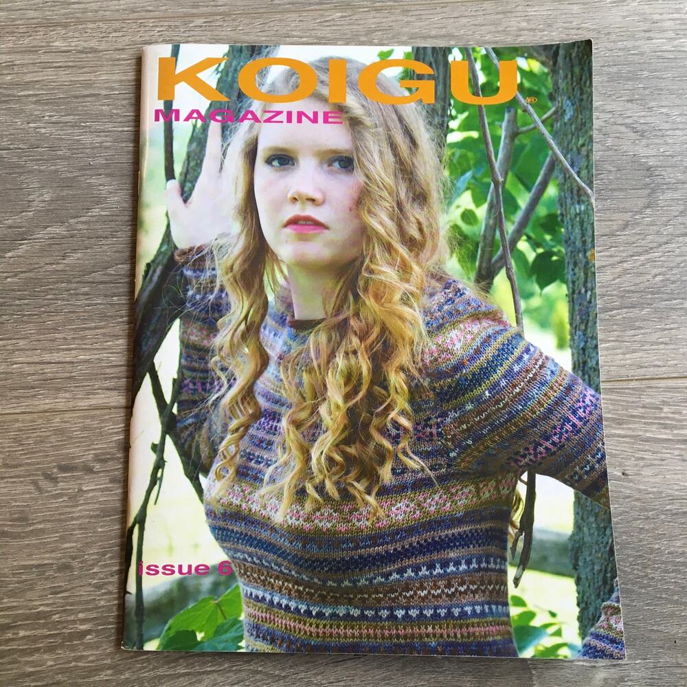 Koigu Magazine Issue 6 Knitting Pattern Book Craft Boho Cottagecore Vintage